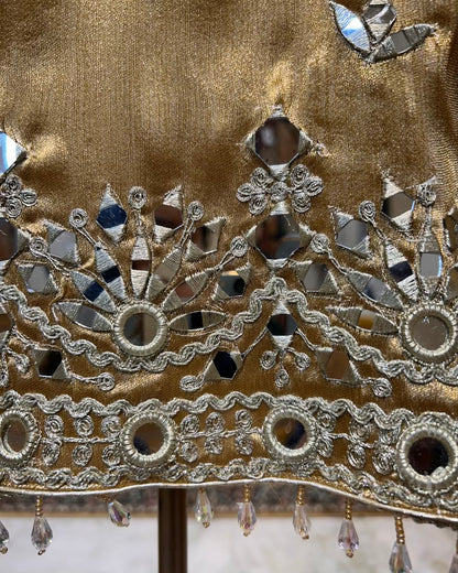 Afsara Aaina Gharara Luxe (Golden)
