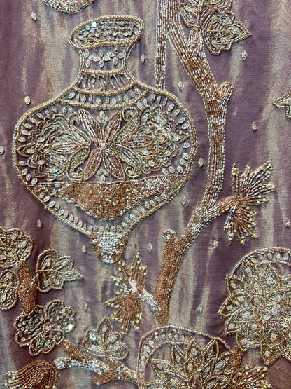 Lumina Organza Suit (Peach)