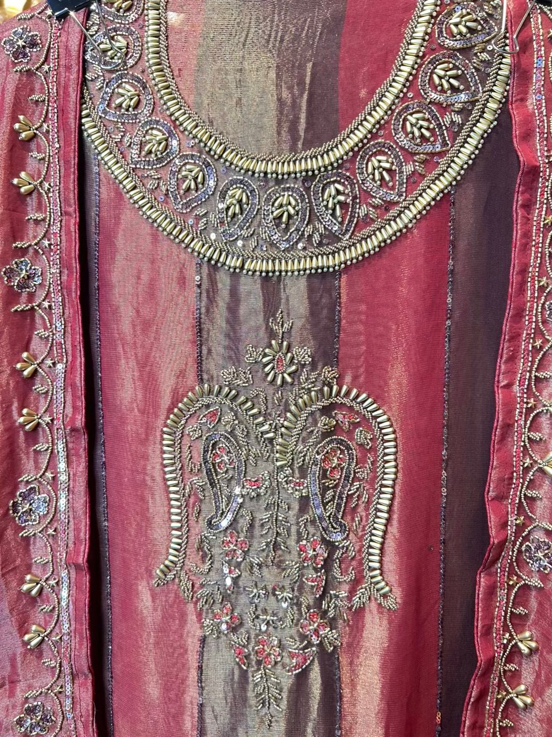 Serazia Organza Suit (Red)