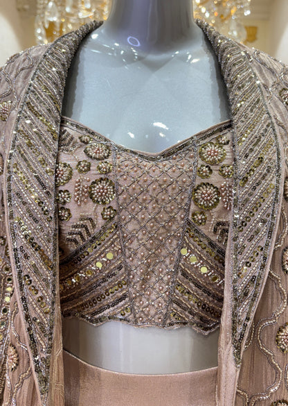 Zarafshaan Jacket Lehenga