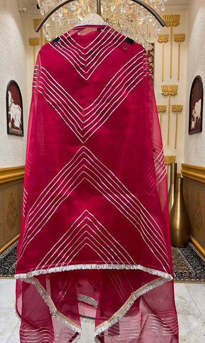 Arezza Leather Work Suit (Magenta 2)