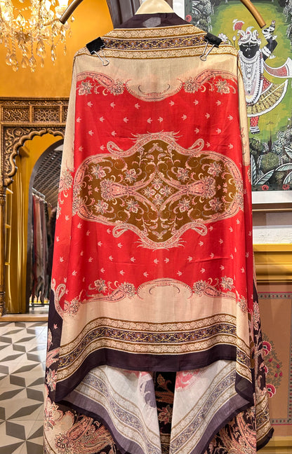 Pashvani Digital Suit (Wine)