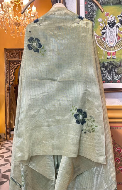 Zarjam Jamdhani Suit (Green)