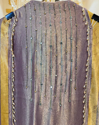 Rimaira Organza Grace Suit (Brown)