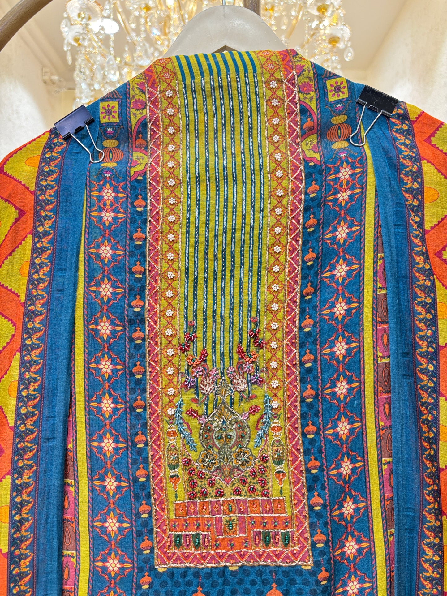 Mehrzoya Mul Chanderi Suit