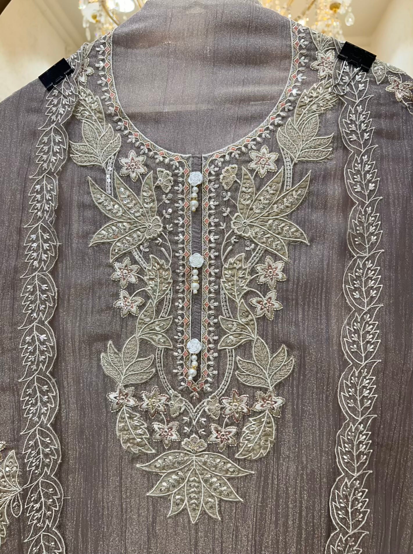 Eshira Appliqué Glow Suit (Lavender)