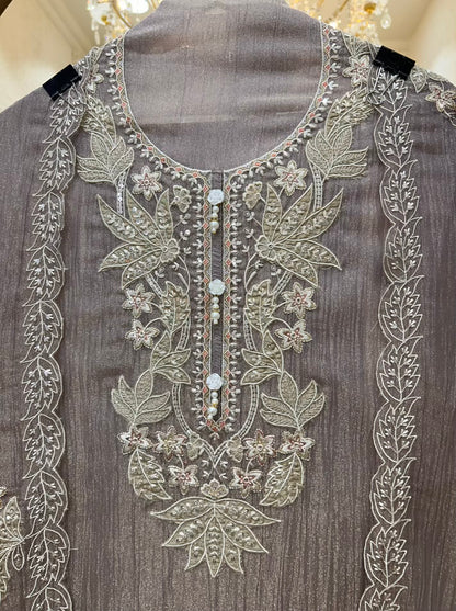 Eshira Appliqué Glow Suit (Lavender)