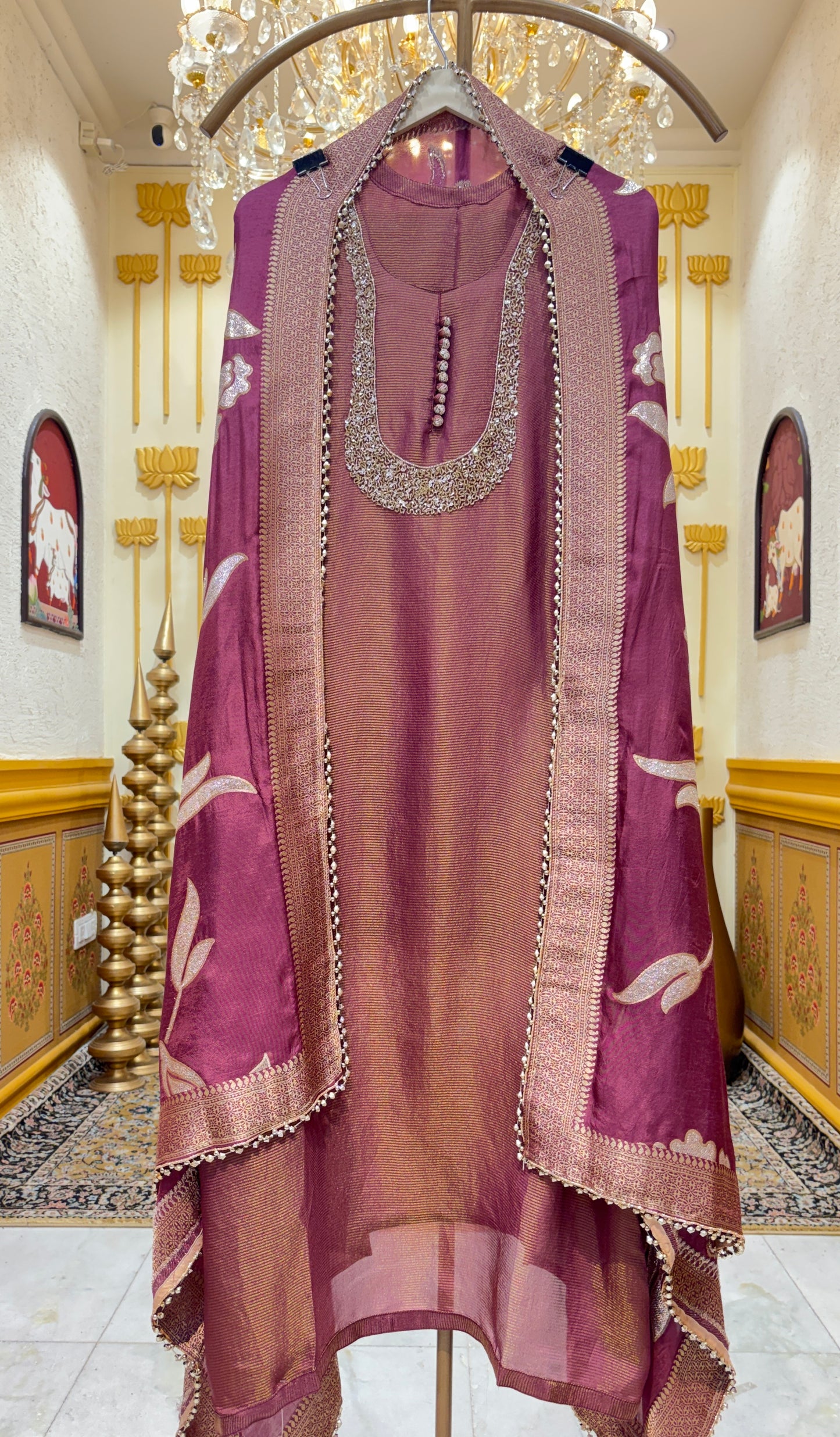 Veesha Shimmer Organza Suit