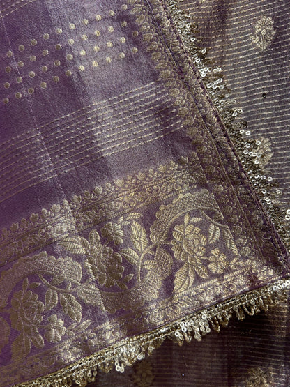 Aavira Aaina Veil Suit (Lavender)