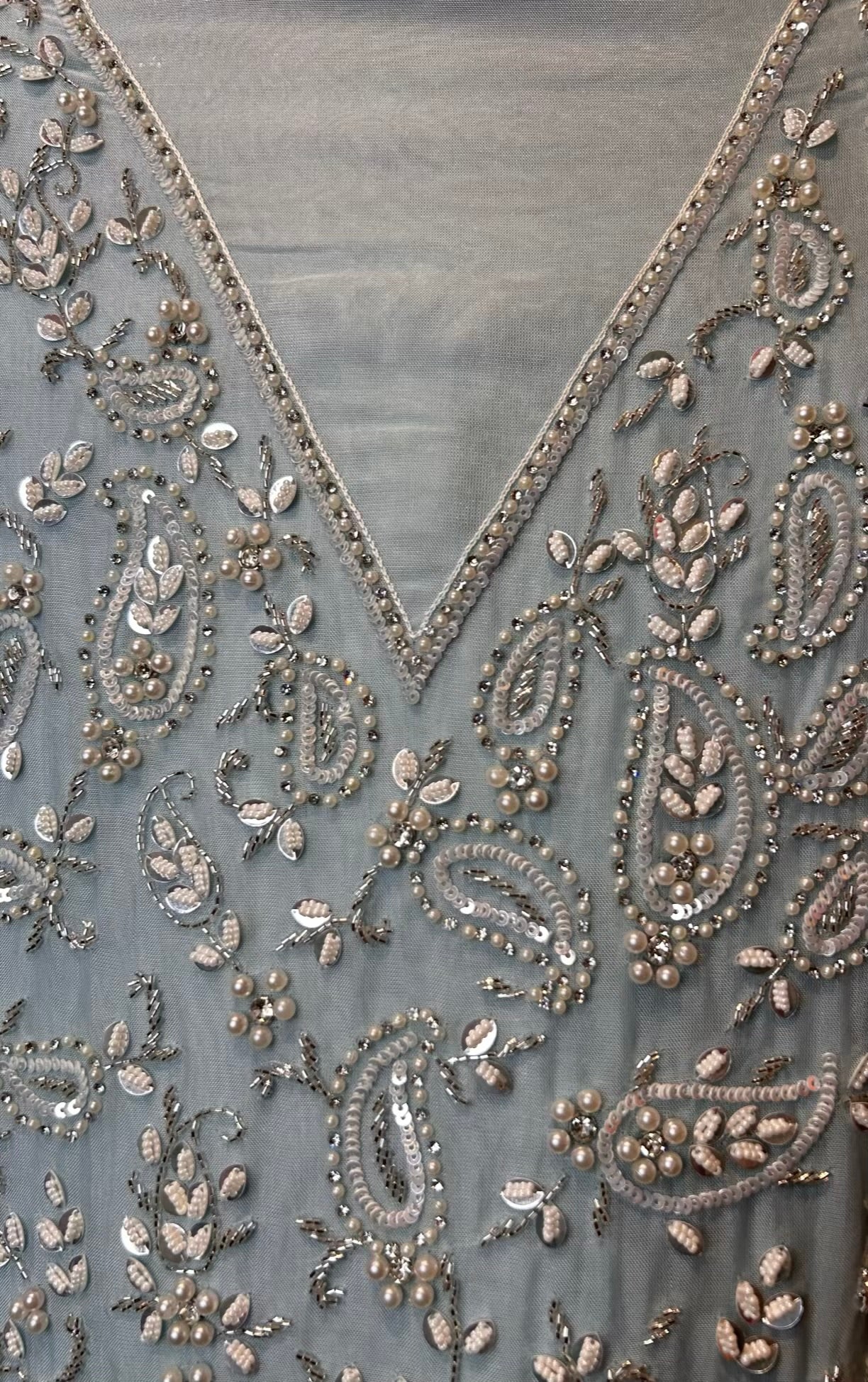 Mehrosa Organza Suit (Blue)