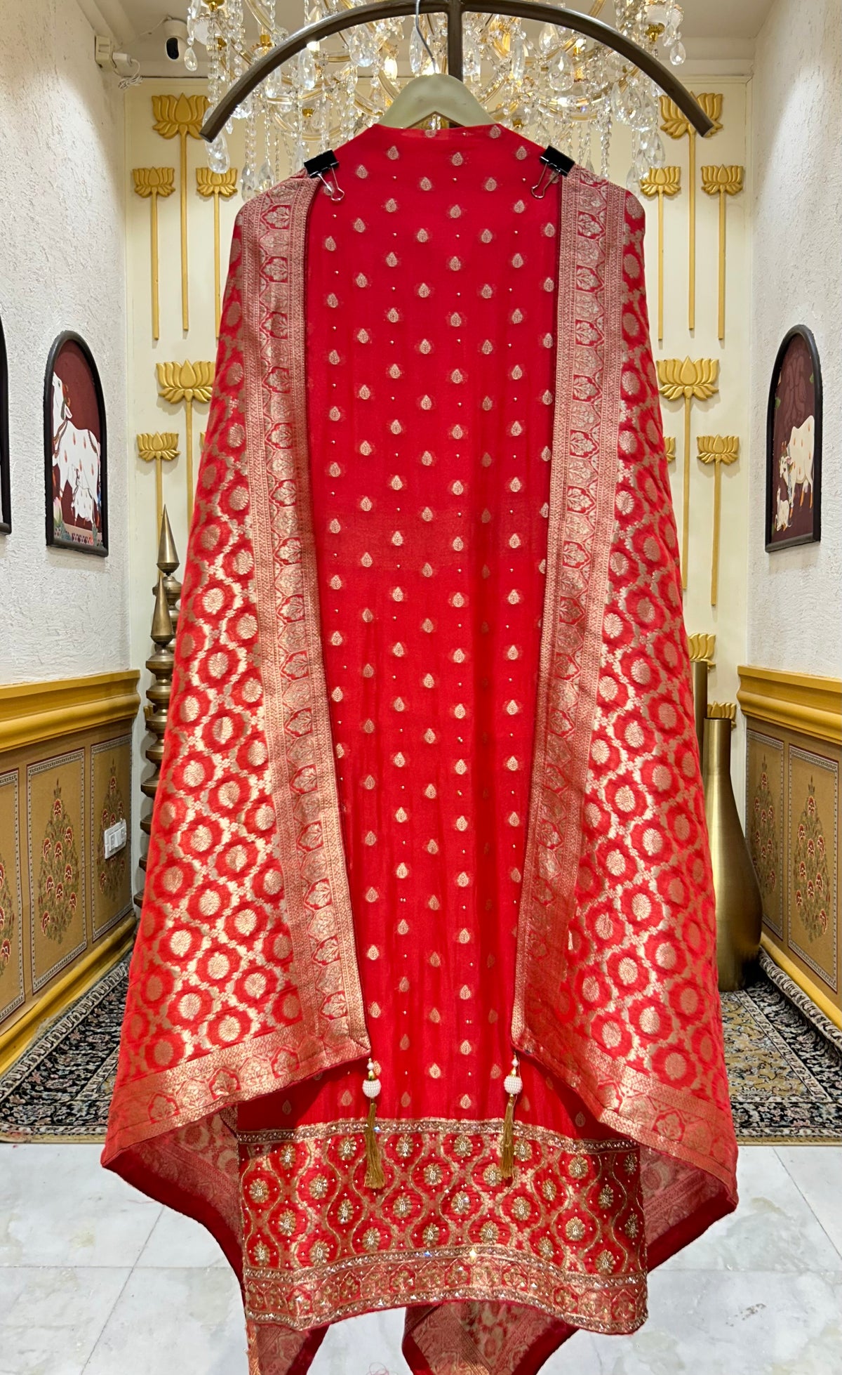 Vareesha Brocade Suit
