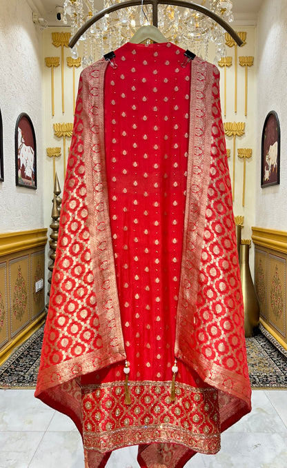 Vareesha Brocade Suit
