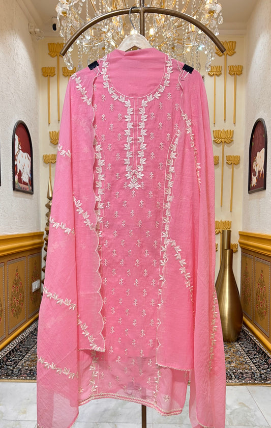 Aarini Resham Veil Suit (Pink)