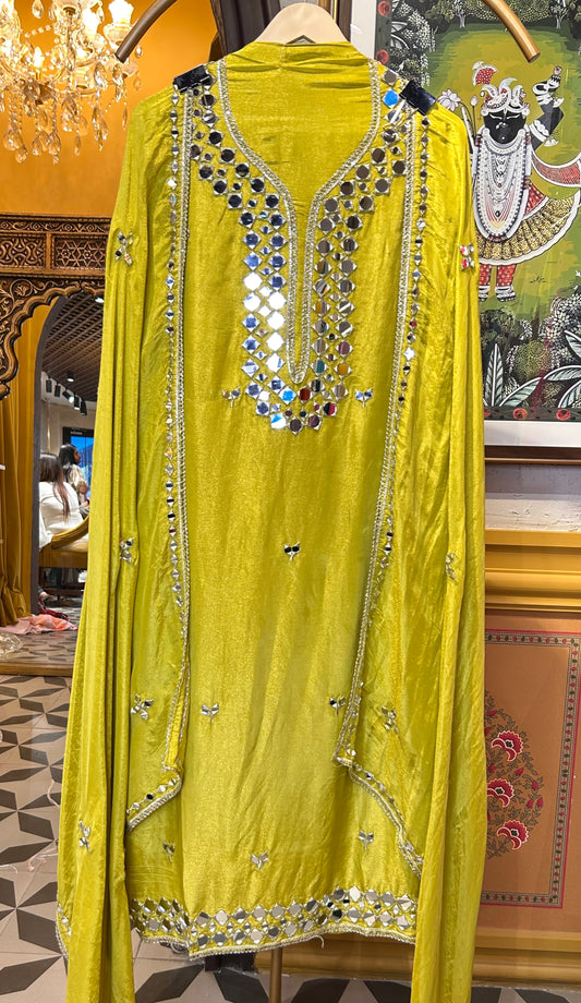 Zareen Jhalak Suit (Yellow)