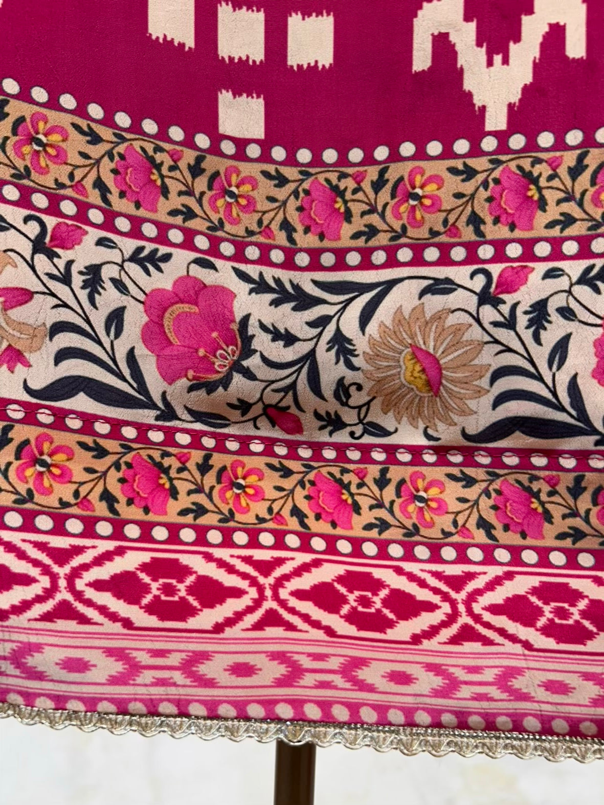 Sarvani Ikkat Tara Suit (Pink)