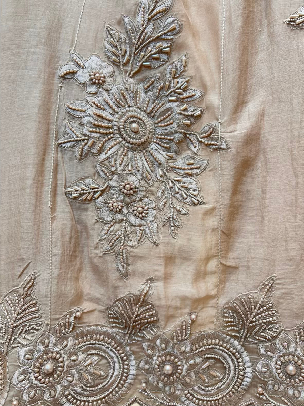 Ruhaya Moti Mul Suit (Beige)