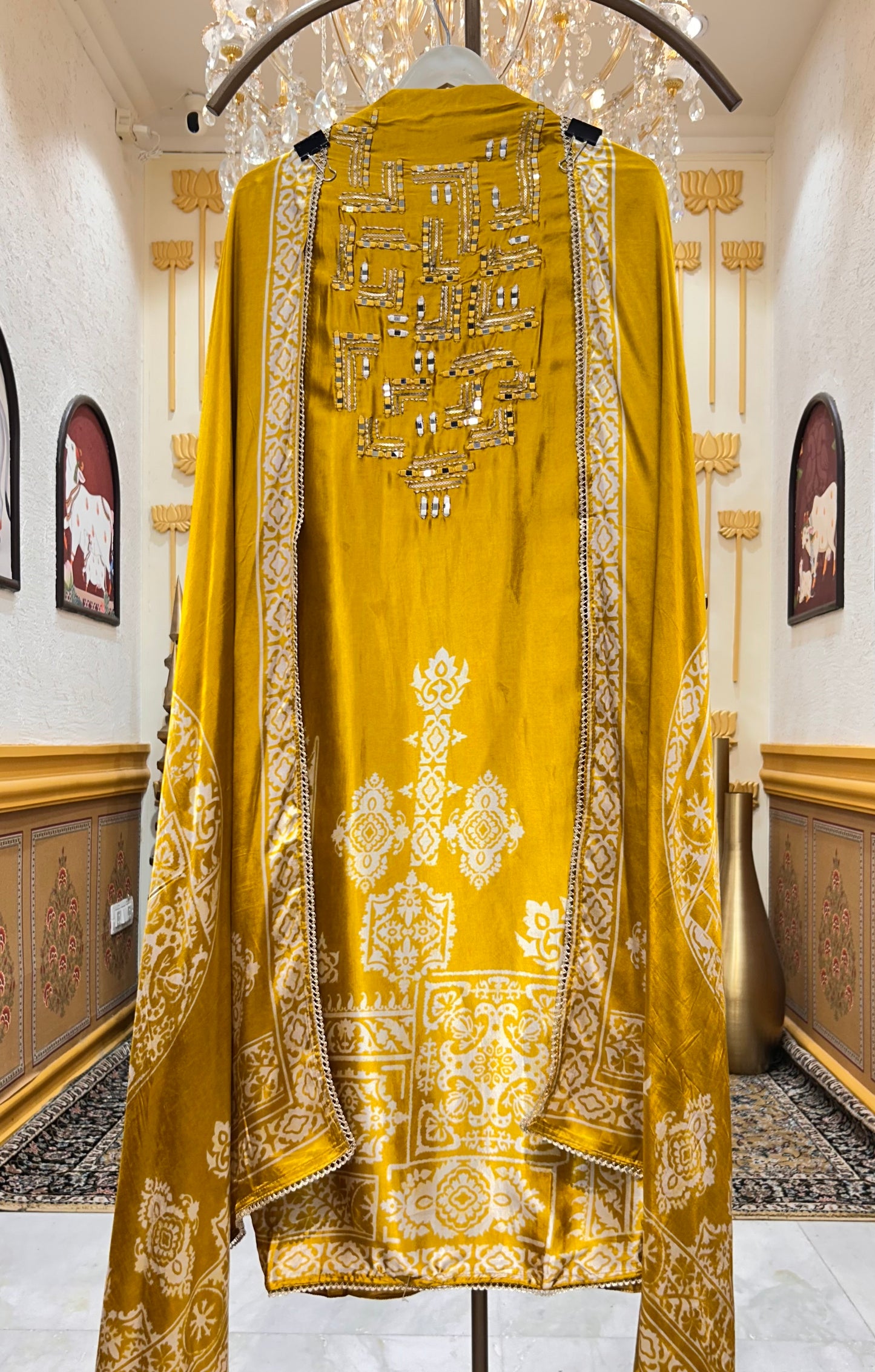 Gajji Rang Sheesha Suit