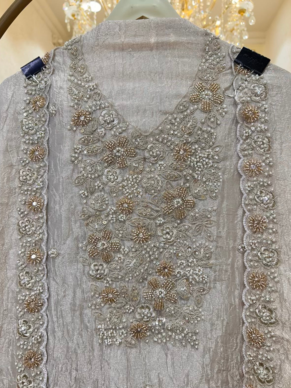 Eshira Handwork Suit (Light pink)