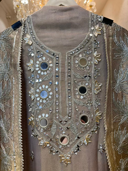 Kridha Sheesha Gota Organza Suit