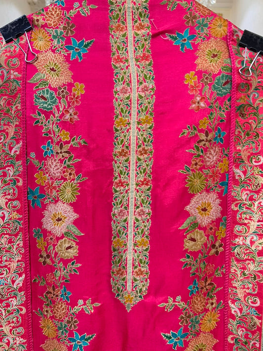 Sahira Katan Banarasi Suit (Magenta)