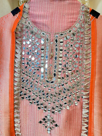 Mahzara Shahi Brocade Suit (Magenta)