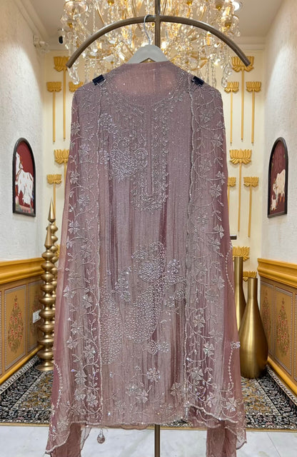 Naazira Stone Élan Suit (Onion Pink)