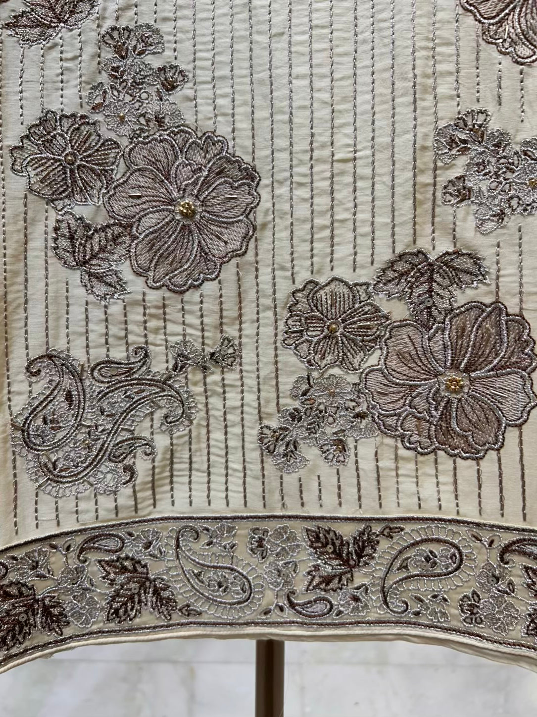 Afiya Cotton Noor Suit (Ivory)