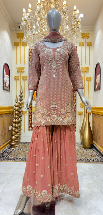 Zarqiya Gharara Set