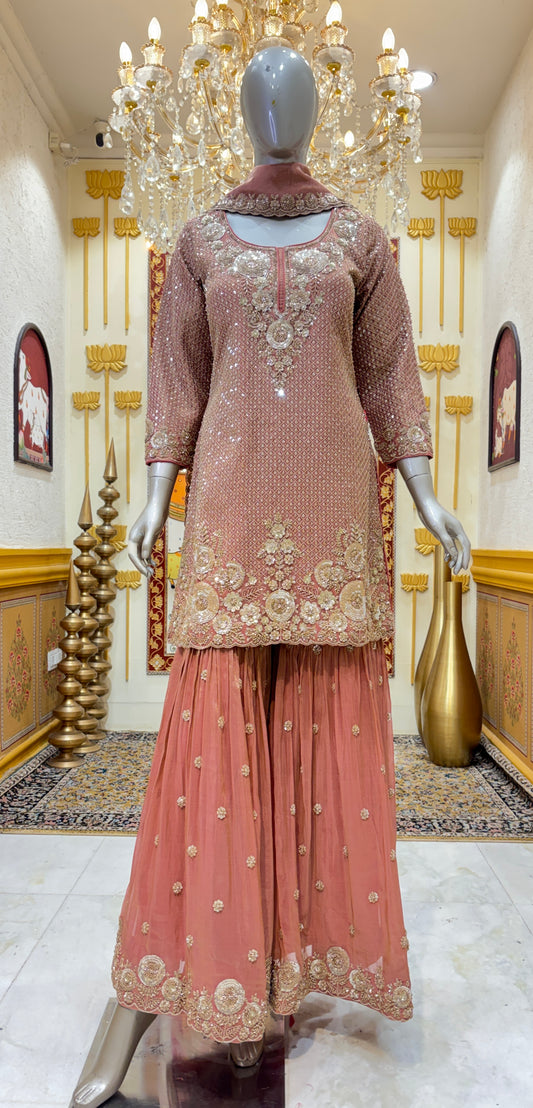 Zarqiya Gharara Set