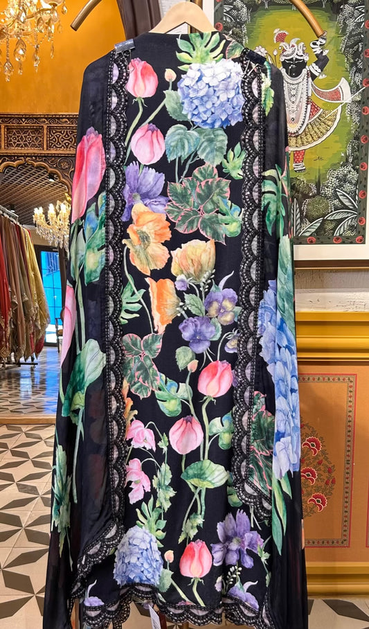 Aabroó-E-Pashm Suit (Black)