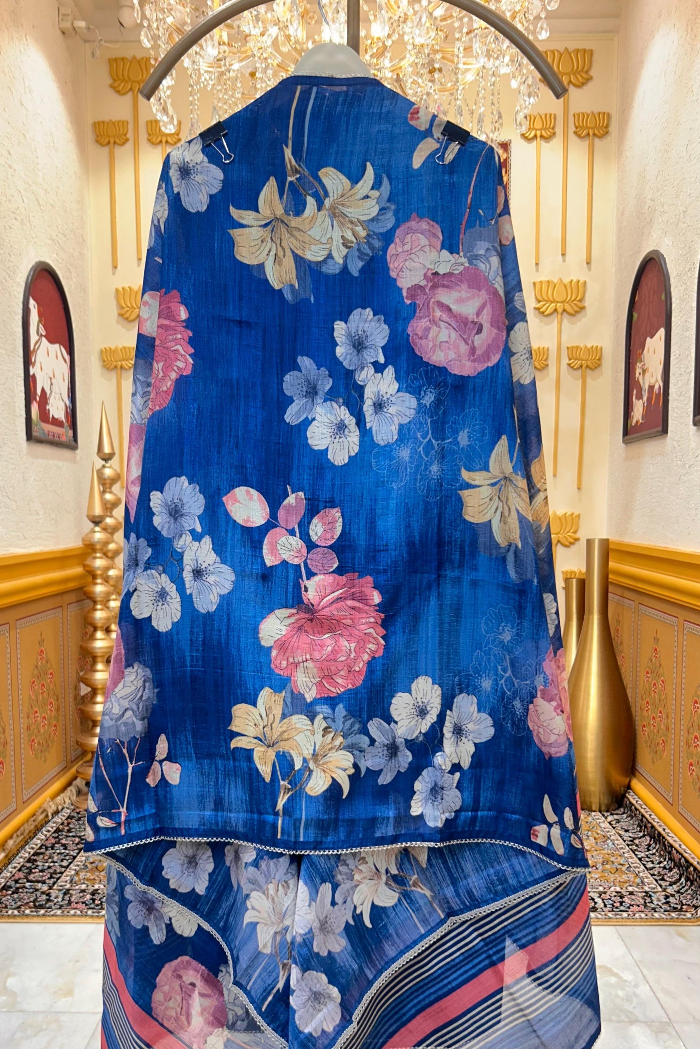 Tusrina NoorPrint Suit (Blue)