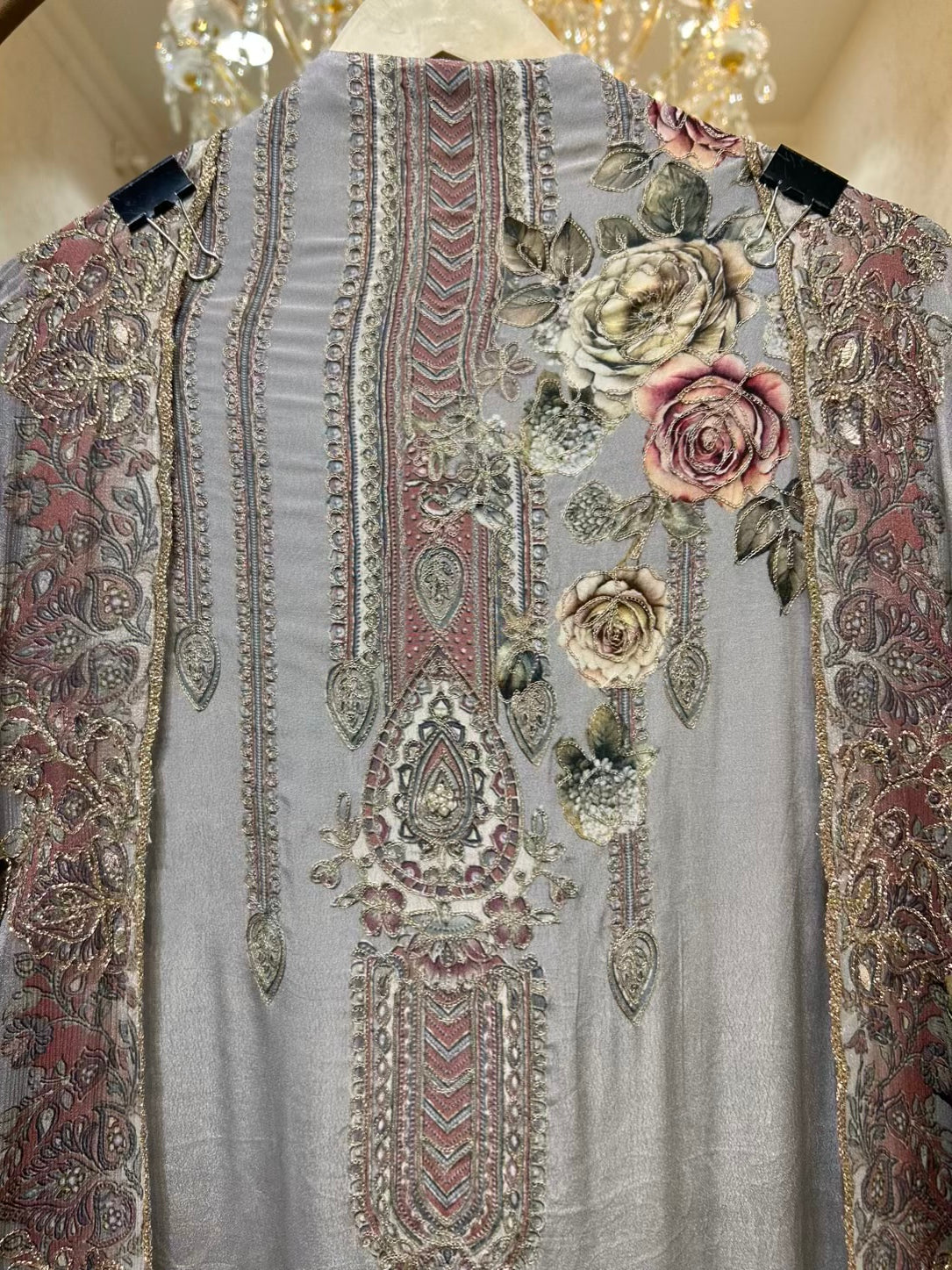 Anaya Threadwork Suit (Grey)