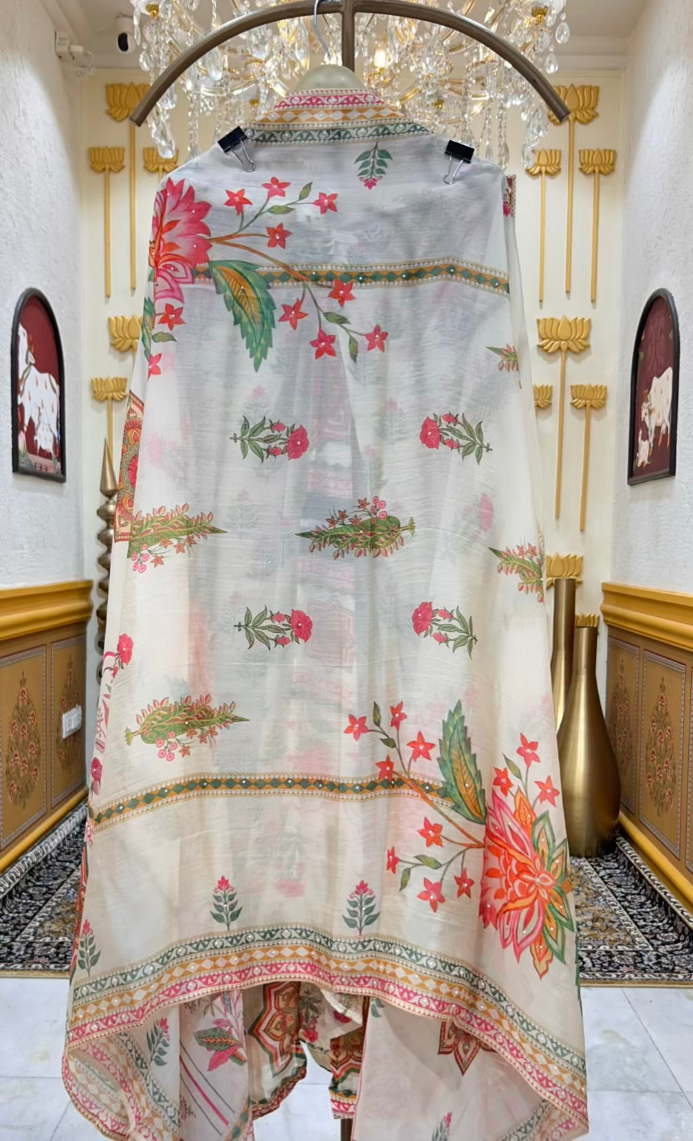 Rivaaya Handcrafted Organza Suit