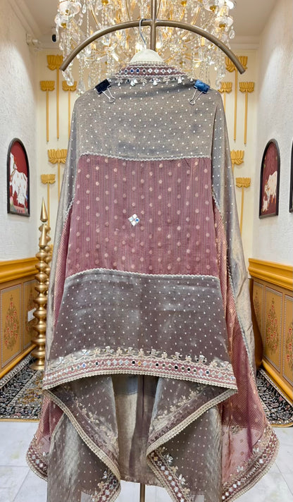Nooriza Gota Aaina Suit (Grey)