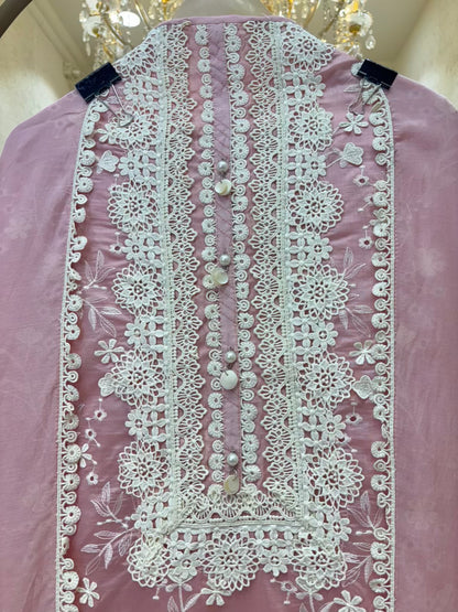 Roselle Crochet Chanderi Suit