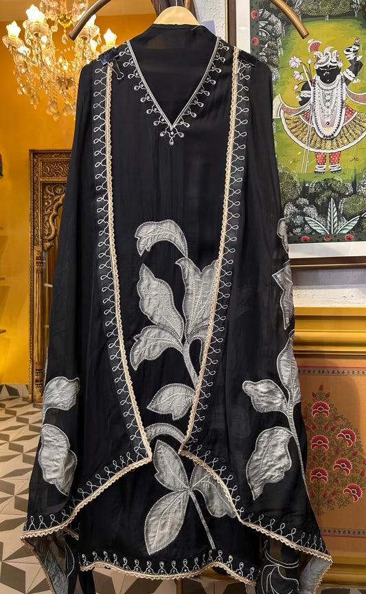 Mehraya Organza Suit (Black)