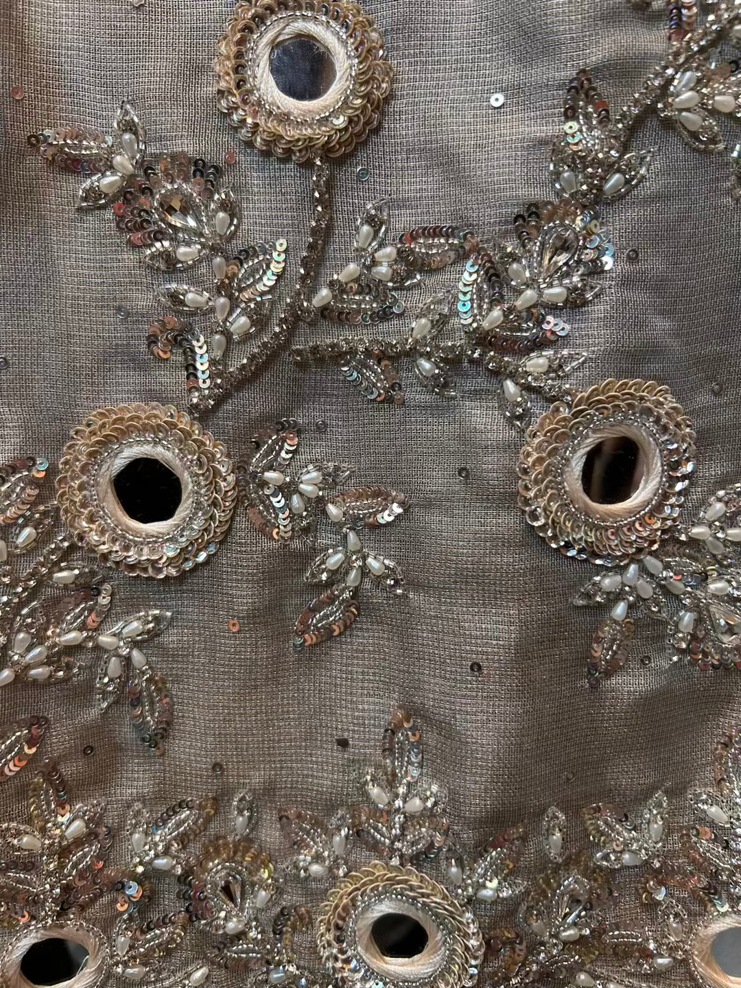 Seranza Organza Suit (Silver Grey)