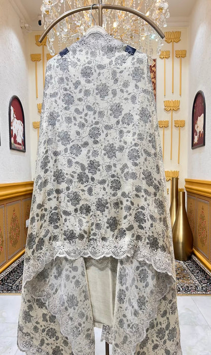 Zehraani Brocade Noor Suit (Black)