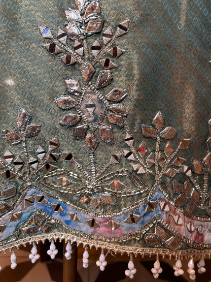 Ruvani Organza Suit (Green)