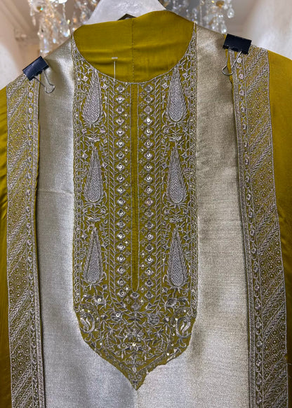 Aayra Zari Utsav Suit (Yellow)