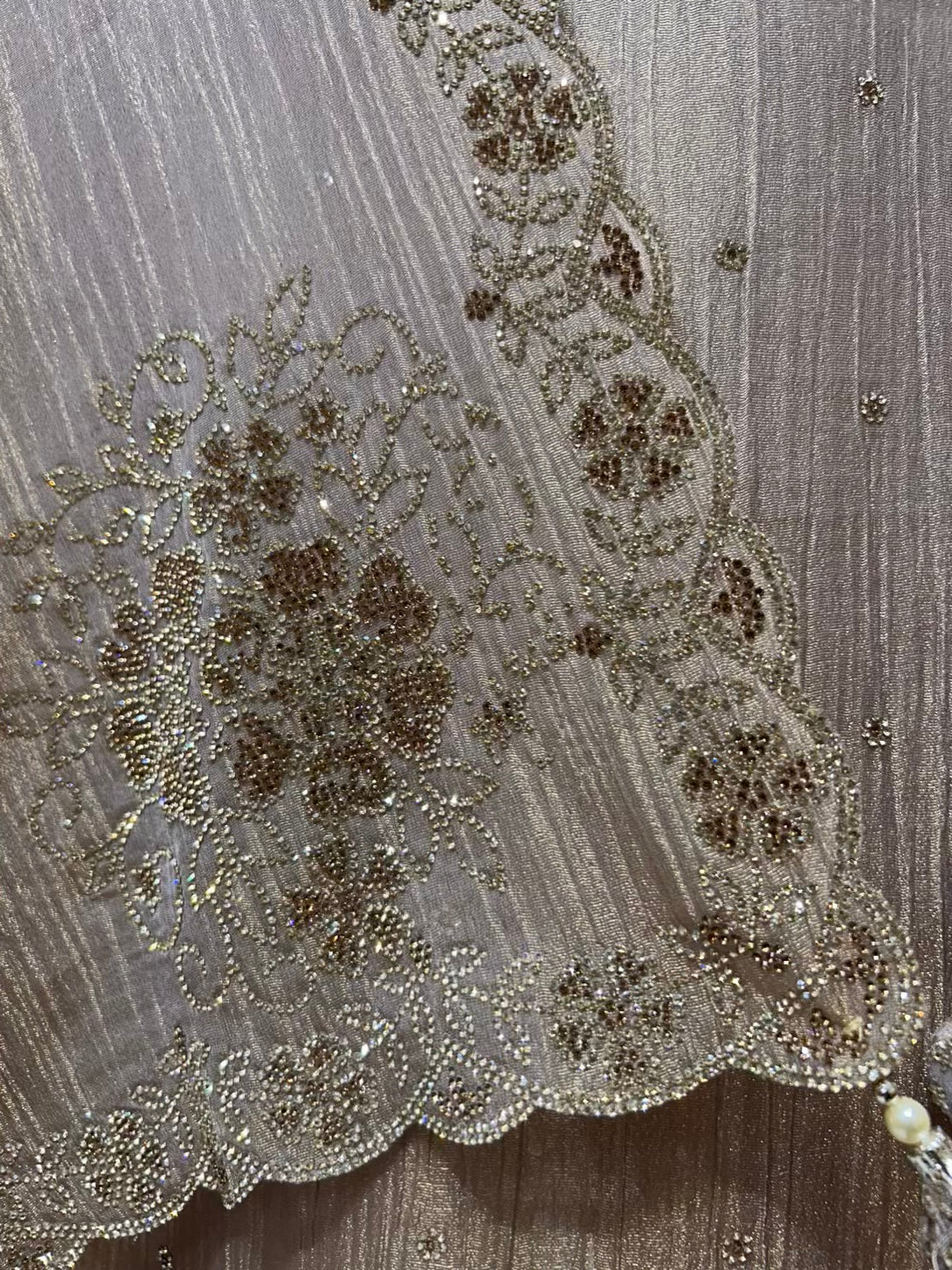 Zehraani Stone Veil Suit (Lavender)