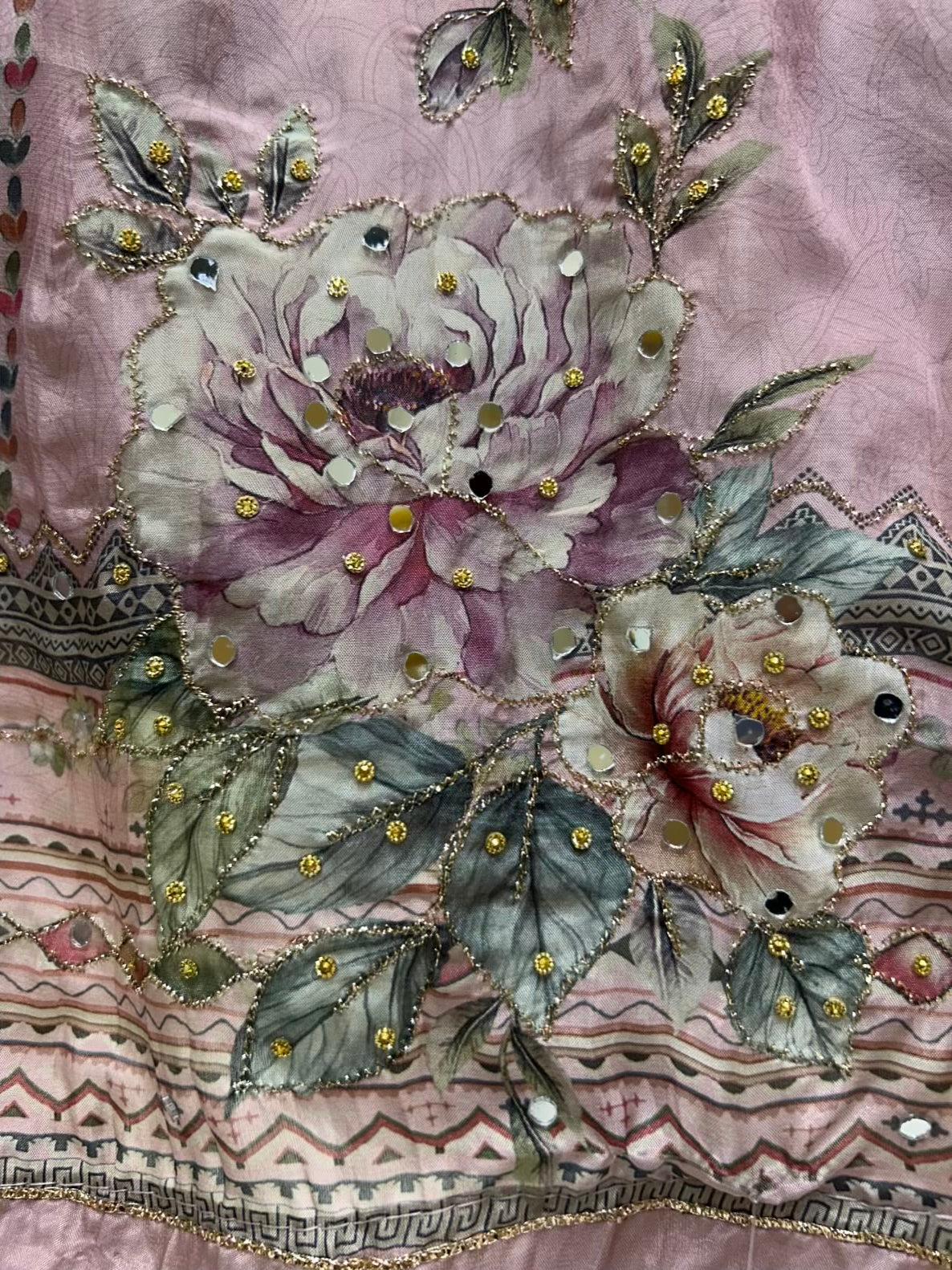 Elara Crepe Bloom Suit (Pink)