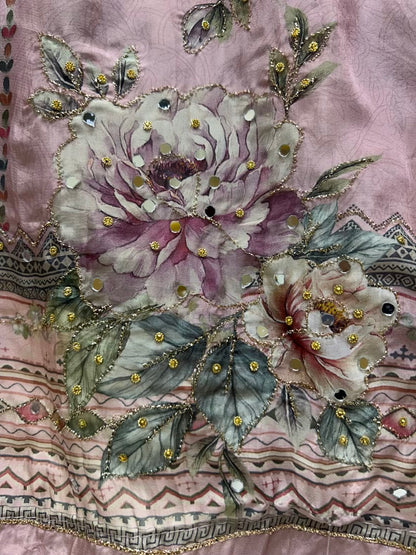 Elara Crepe Bloom Suit (Pink)