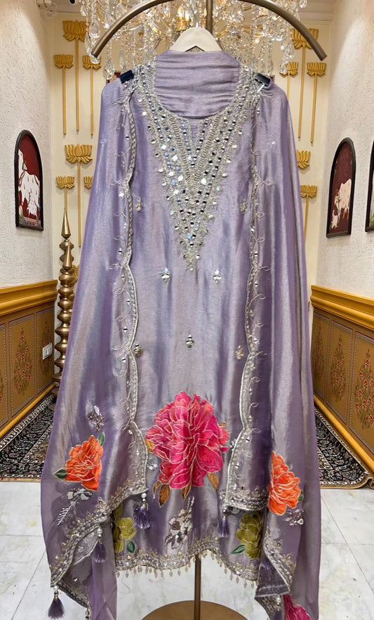 Rimaira Shimmer Veil Suit (Lavender)