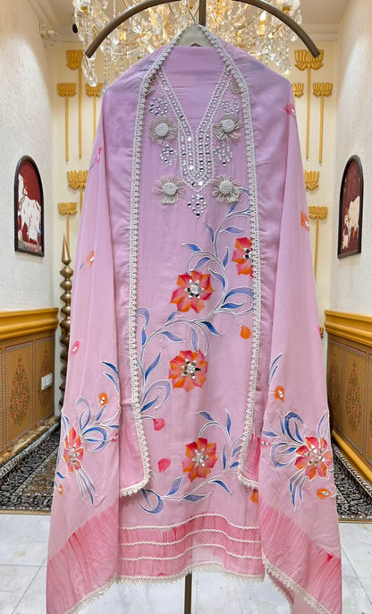 Falak Handpaint Sheesha Mul Suit