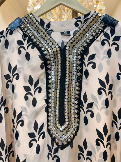 Vireya Printed Handwork Farshi Set