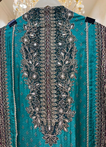 Vira Zari Crepe Suit