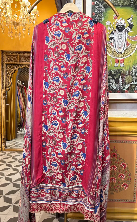 Pashmira Digital Suit (Maroon)