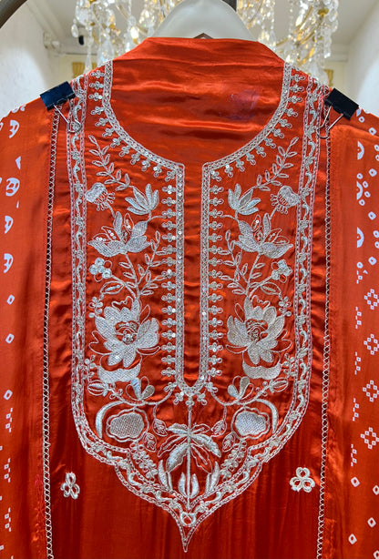 Muraqqa Gaji Silk Suit