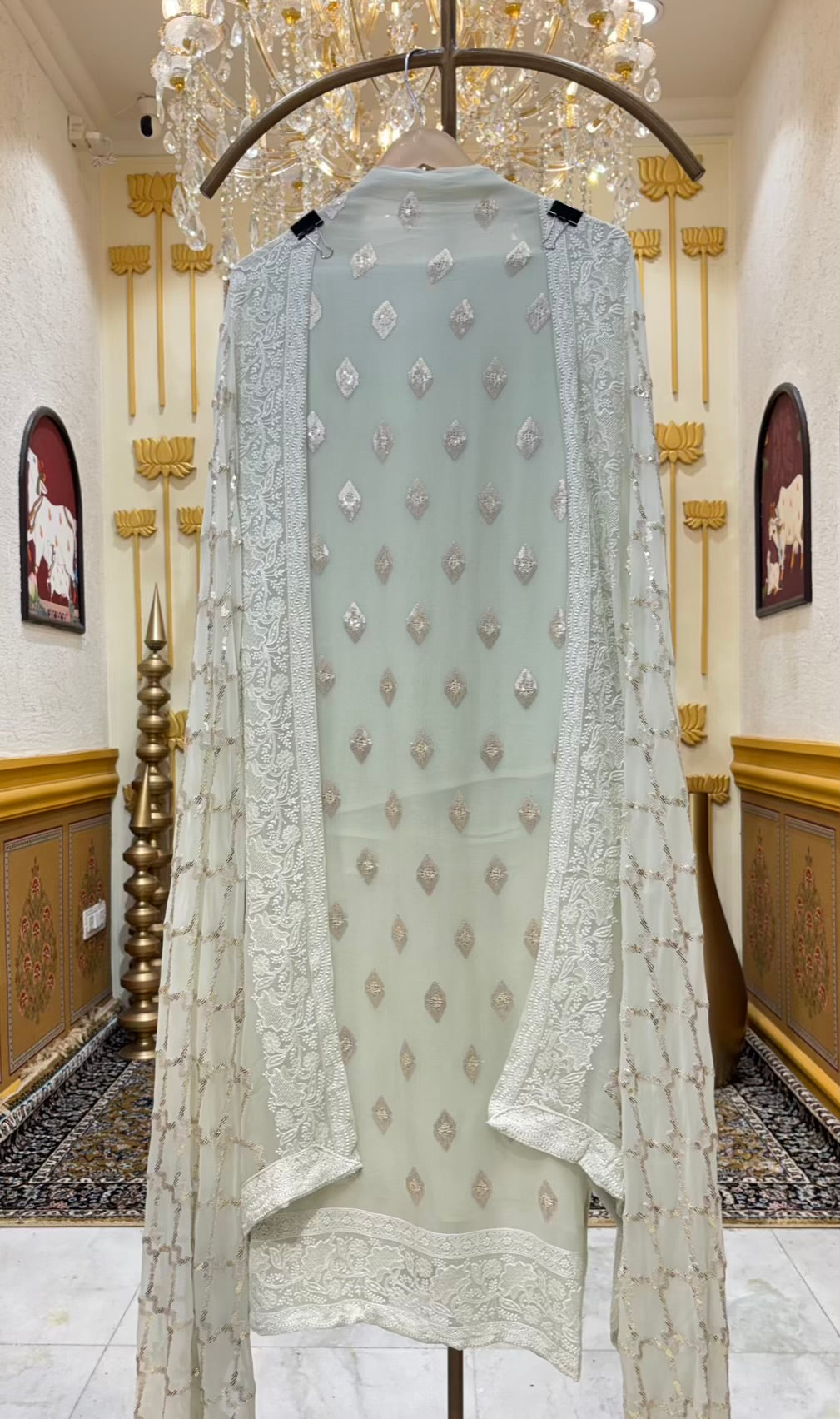 Yasmine Sequin Georgette Suit